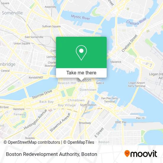 Boston Redevelopment Authority map