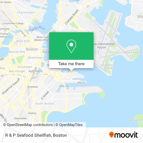 R & P Seafood Shellfish map