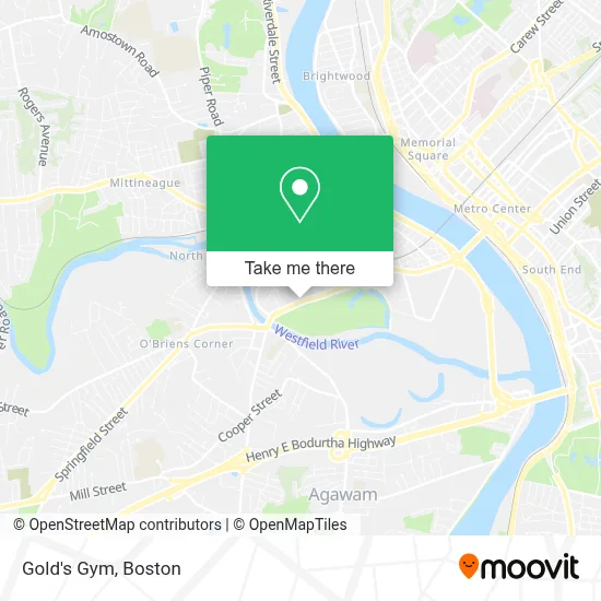 Gold's Gym map