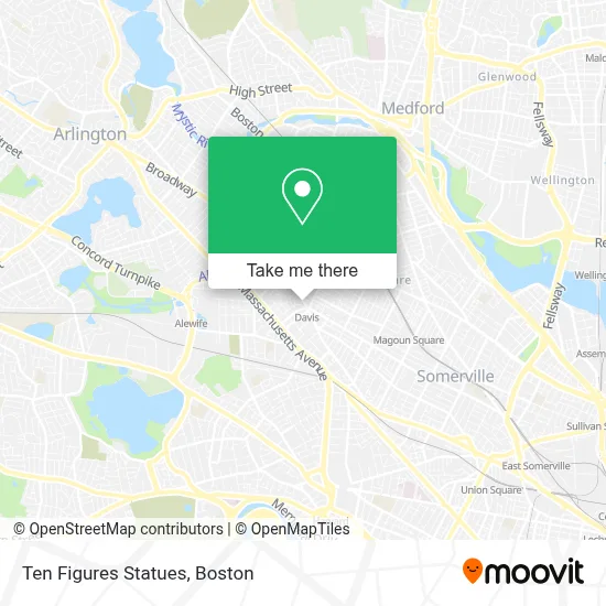Ten Figures Statues map