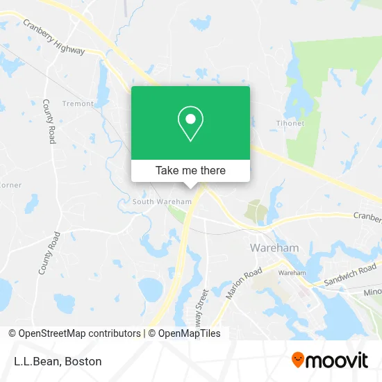L.L.Bean map