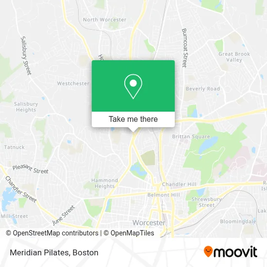 Meridian Pilates map