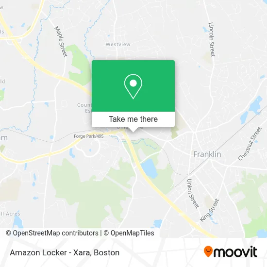 Amazon Locker - Xara map