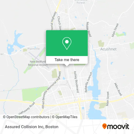 Assured Collision Inc map