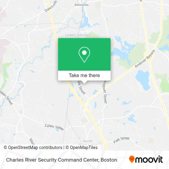 Charles River Security Command Center map