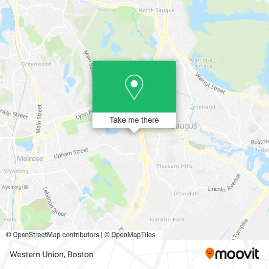 Western Union map