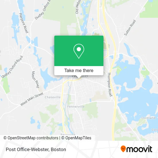 Post Office-Webster map