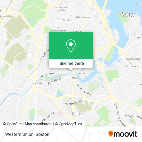 Western Union map