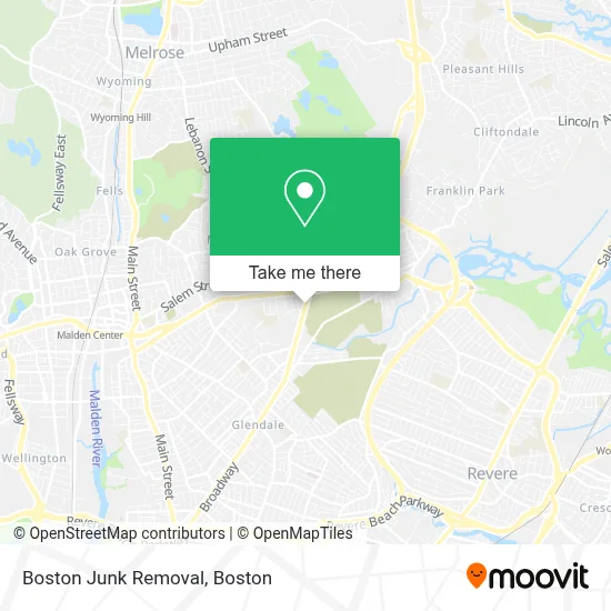 Boston Junk Removal map