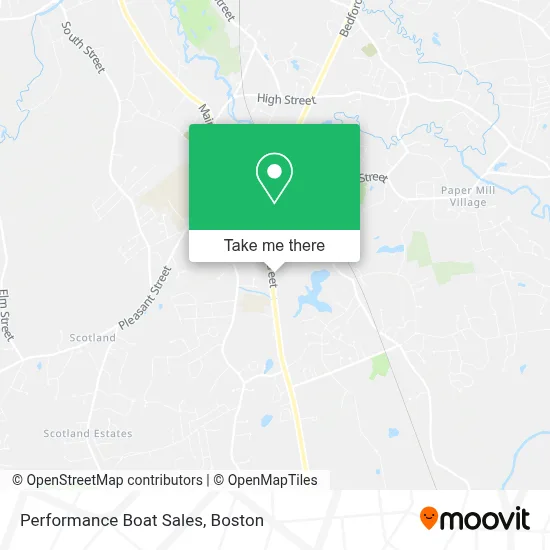 Performance Boat Sales map