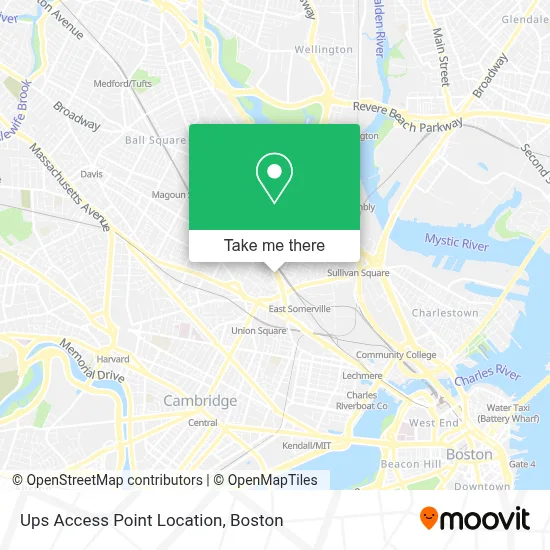 Ups Access Point Location map