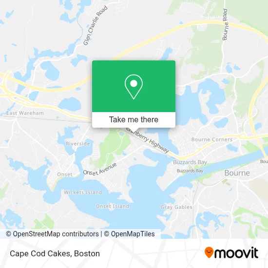 Cape Cod Cakes map