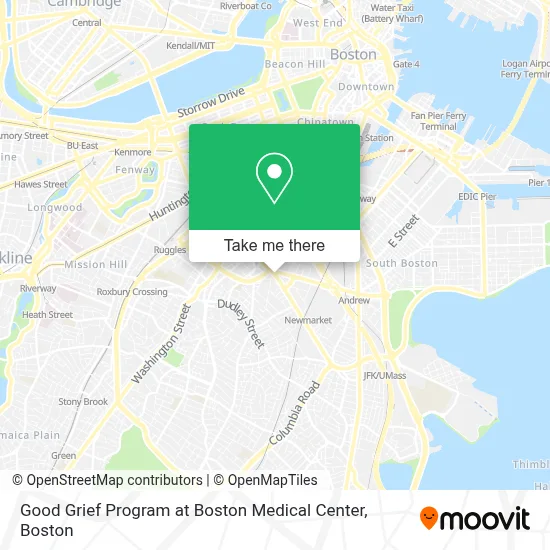 Good Grief Program at Boston Medical Center map