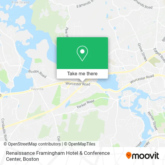 Renaissance Framingham Hotel & Conference Center map