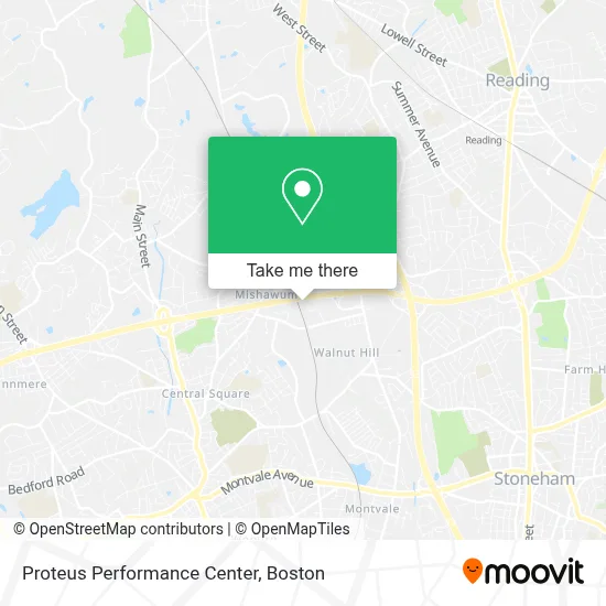 Proteus Performance Center map