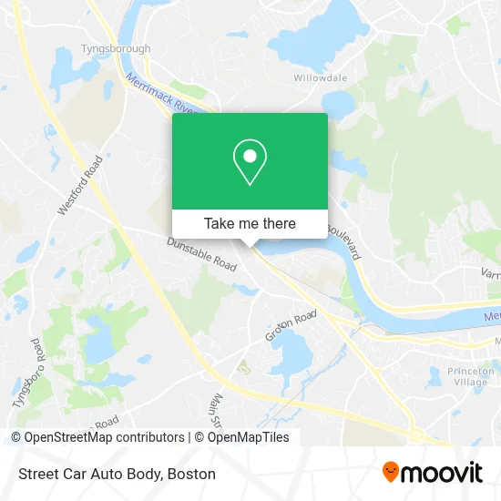 Street Car Auto Body map