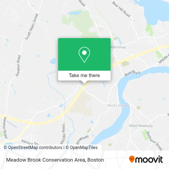 Meadow Brook Conservation Area map