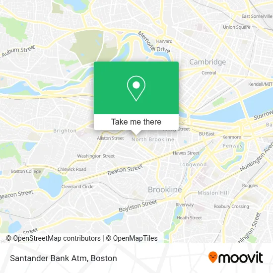 Santander Bank Atm map