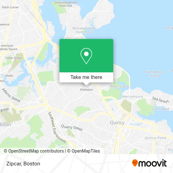 Zipcar map