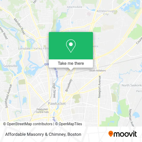 Affordable Masonry & Chimney map