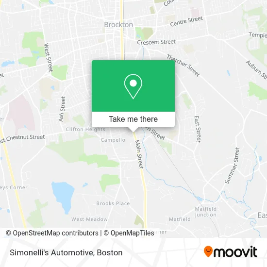 Simonelli's Automotive map