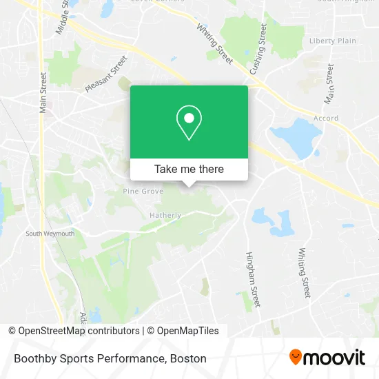 Boothby Sports Performance map