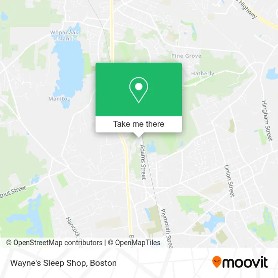 Wayne's Sleep Shop map