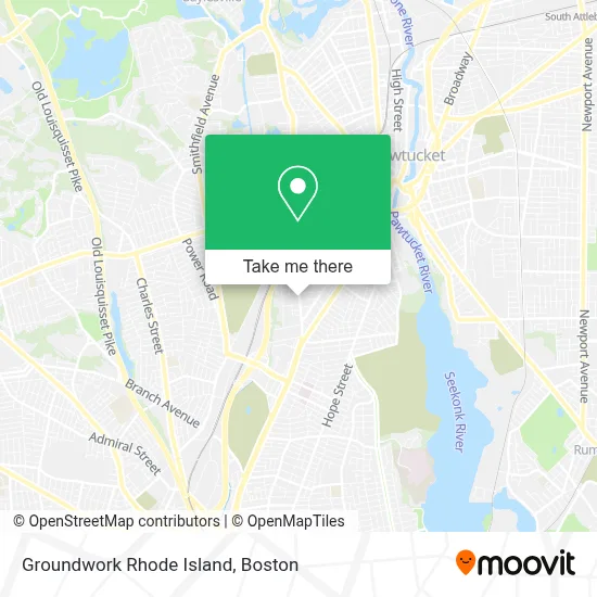 Groundwork Rhode Island map