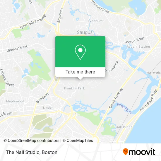 The Nail Studio map