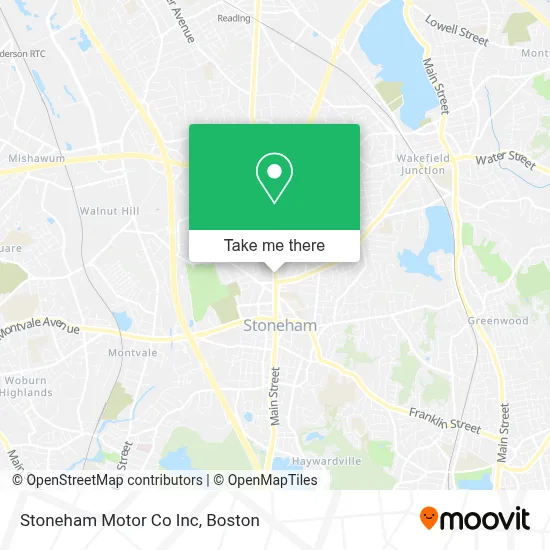 Stoneham Motor Co Inc map