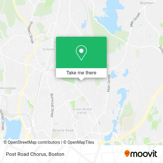 Post Road Chorus map
