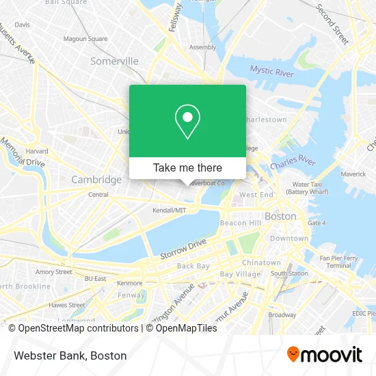 Webster Bank map