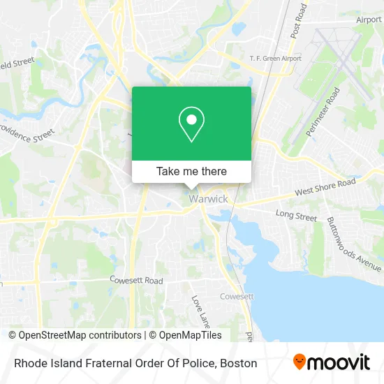 Rhode Island Fraternal Order Of Police map