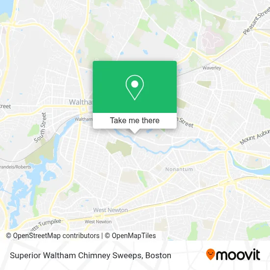 Superior Waltham Chimney Sweeps map