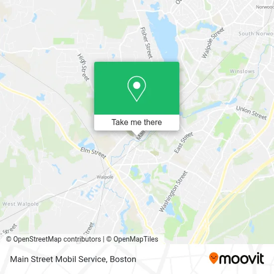 Main Street Mobil Service map