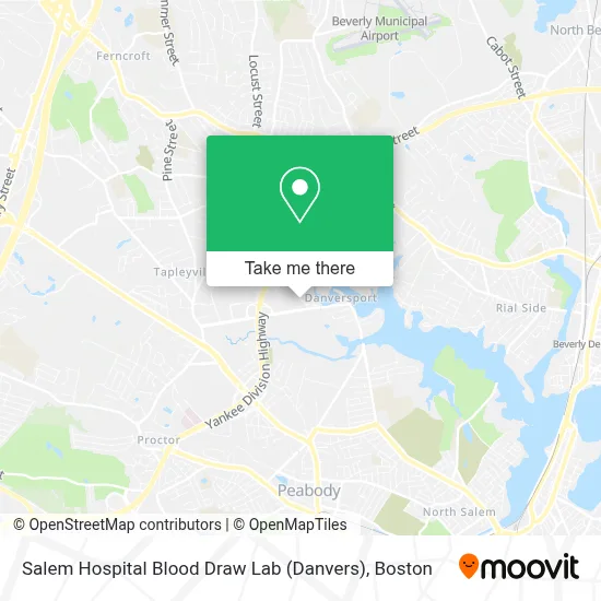 Salem Hospital Blood Draw Lab (Danvers) map