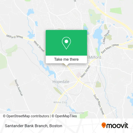Santander Bank Branch map