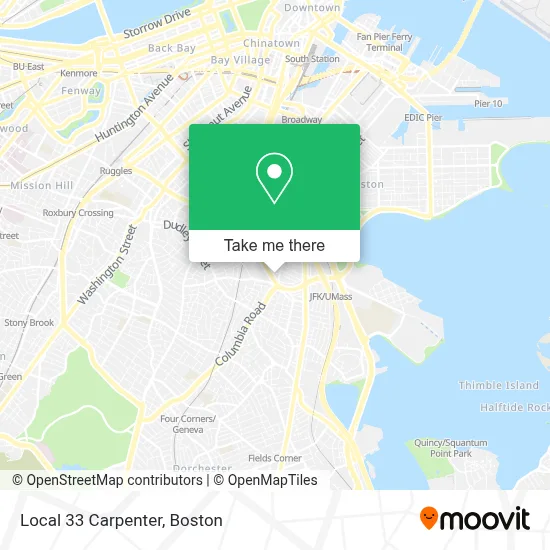 Local 33 Carpenter map