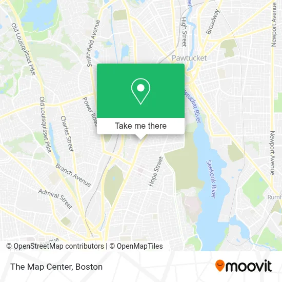 The Map Center map