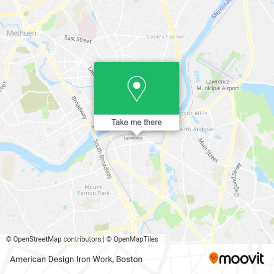 American Design Iron Work map