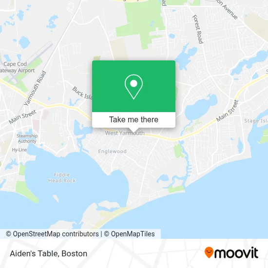 Aiden's Table map