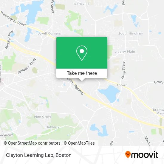 Clayton Learning Lab map