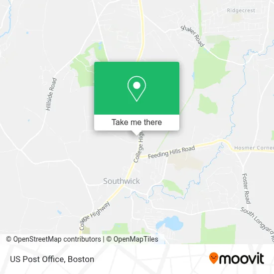 Us Post Office map