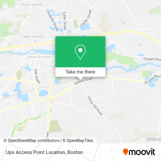 Ups Access Point Location map