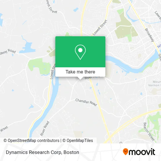 Dynamics Research Corp map