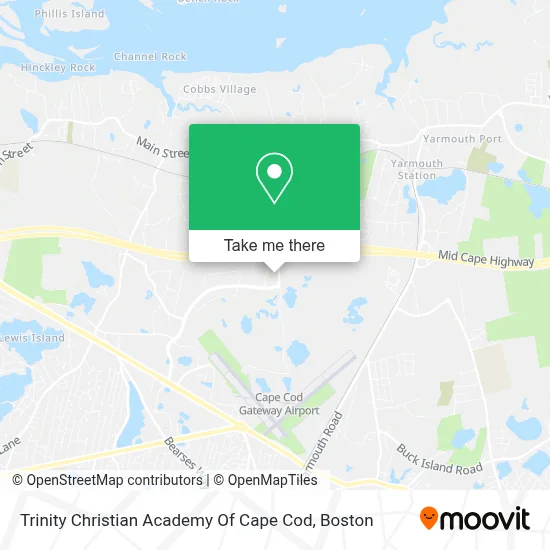 Trinity Christian Academy Of Cape Cod map