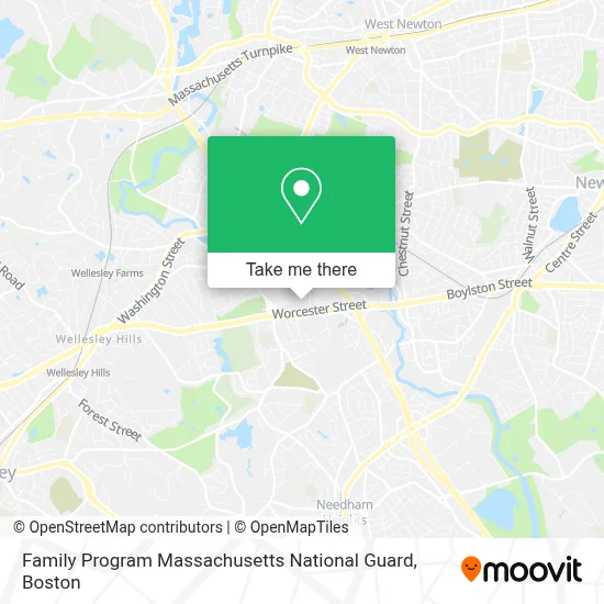 Family Program Massachusetts National Guard map