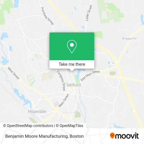Benjamin Moore Manufacturing map