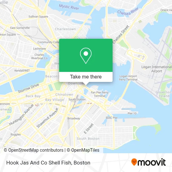 Hook Jas And Co Shell Fish map