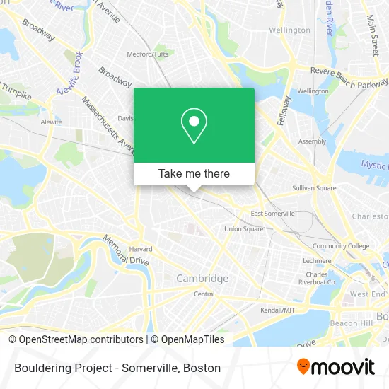 Bouldering Project - Somerville map